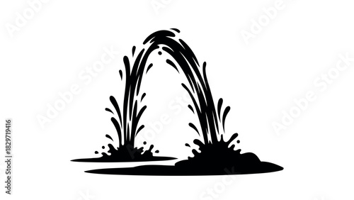 Office chair with lightning bolts silhouette design