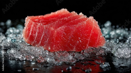 Tuna Slice on Crushed Ice