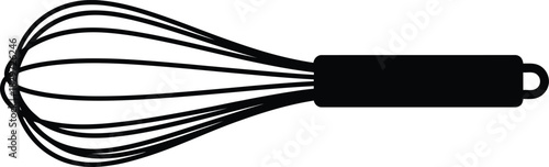 Kitchen whisk tool silhouette icon illustration