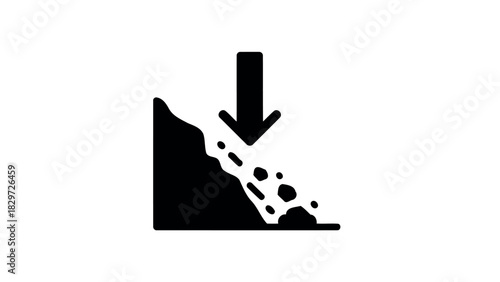 Traffic light with red yellow and green lights silhouette