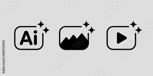 Creative software icons for design illustration and video editing