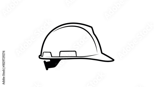 Firefighter with equipment silhouette against white background isolated