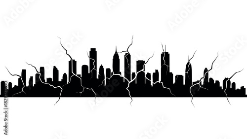 Vintage scientific instrument silhouette of a torsion balance device