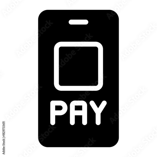 online payment glyph icon