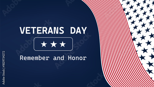 Veterans Day tribute celebration with emphasis on remembrance and honor for those who served