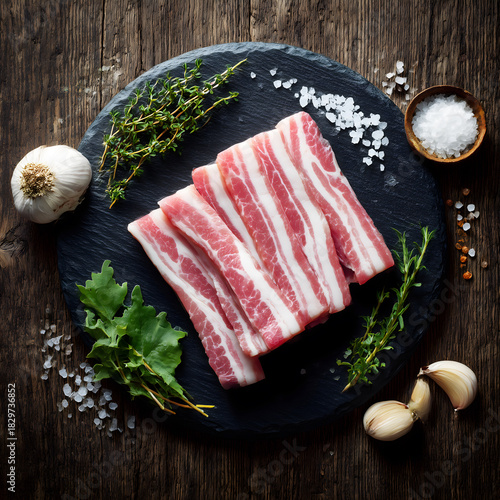 Fresh Pork Belly Slices – Raw Samgyeopsal Meat Cut