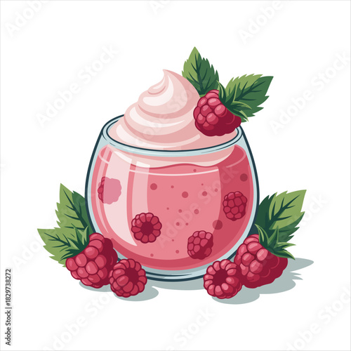 berry Fruit shake with a heart shaped piece of strawberry