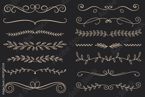 Elegant Ornamental Dividers and Flourishes for Design Projects