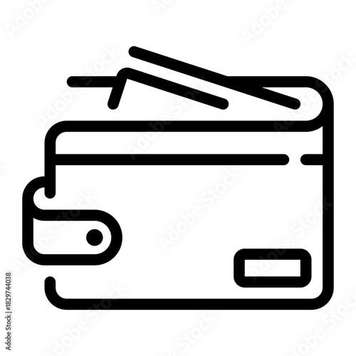 wallet line icon