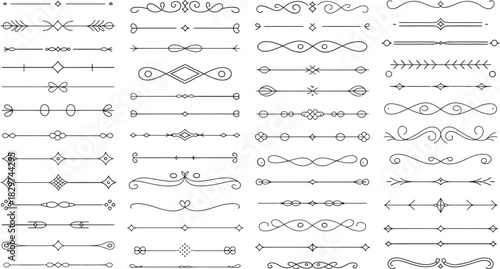 Elegant Divider Collection Ornate Line Separators and Dividers