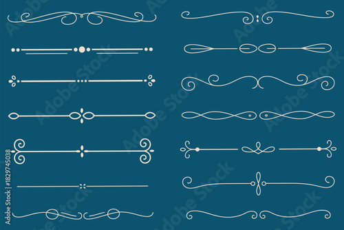 Decorative Divider Set Elegant Design Elements for Stylish Visuals