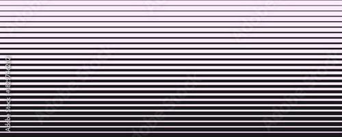 Linear horizontal halftone gradation texture, transition from thick to thin lines background