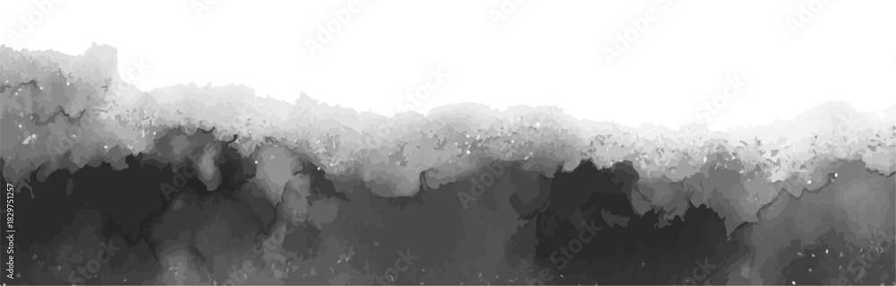 Fototapeta premium Gray Watercolor Gradient Texture Abstract Background