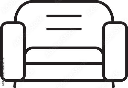 sofa icon vector
