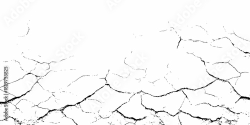 modern black and white scratch and cracks grunge texture dust and distressed wall pattern white background..
