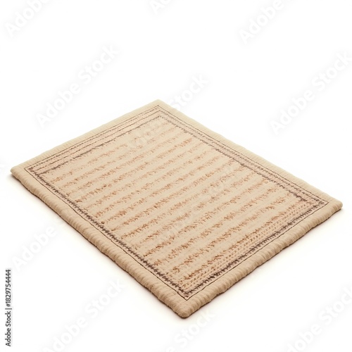 Natural Fiber Doormat or Accent Rug in Neutral Earth Tones.