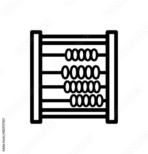Vintage abacus illustration enhances math learning, promoting focus and mathematical thinking