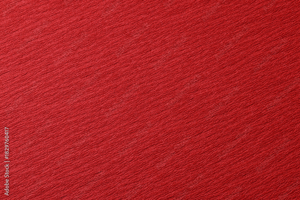 Fototapeta premium 鮮やかな赤色の和紙の背景素材 Traditional Japanese Red Paper Texture (Seamless, Plain, Simple)