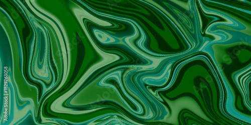 Green fluid art marbling paint textured background. Abstract creative fluid colors. Abstract liquid colorful texture for background, patterns. Abstract background liquid, Marble liquid wave .