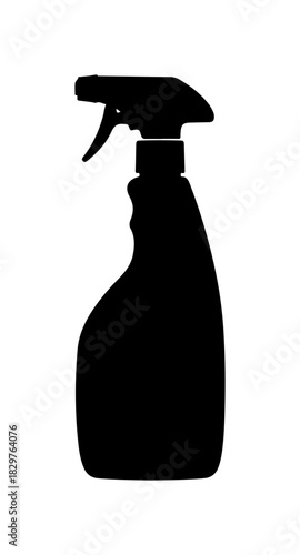 Spray Bottle Silhouette Icon