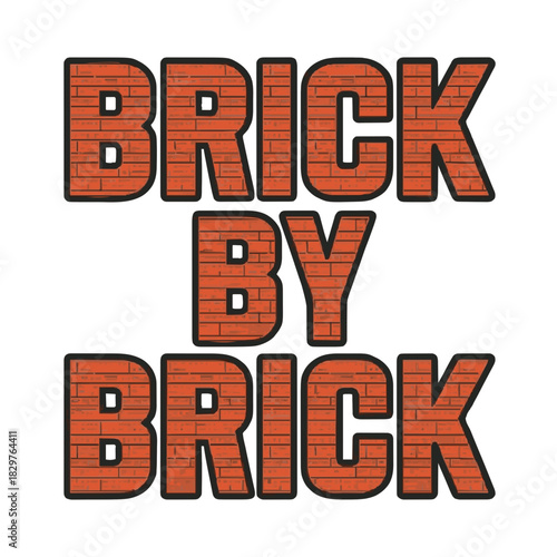 Brick by brick masonry construction design element