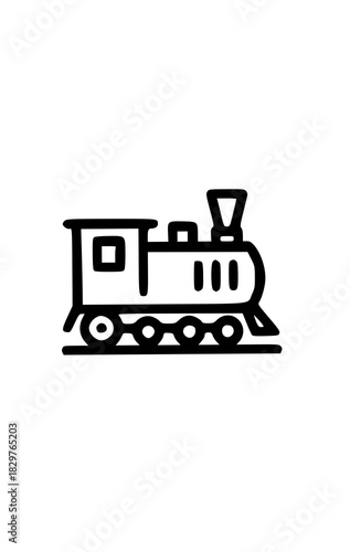 steam locomotive icon vector 