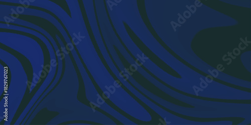 abstract dark blue tone color can be used for wallpaper. 2D fluid flow background for luxury and minimal concept. Abstract background with lines and waves. Web banner size. Element for design. Vector 