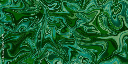 Green fluid art marbling paint textured background. Abstract creative fluid colors. Abstract liquid colorful texture for background, patterns. Abstract background liquid, Marble liquid wave .
