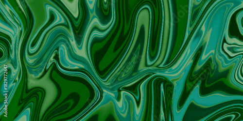 Green fluid art marbling paint textured background. Abstract creative fluid colors. Abstract liquid colorful texture for background, patterns. Abstract background liquid, Marble liquid wave .