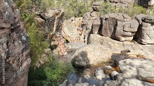 Waterfall on Grand Canyon Walk, Grampians National Park or Gariwerd, Victoria Australia