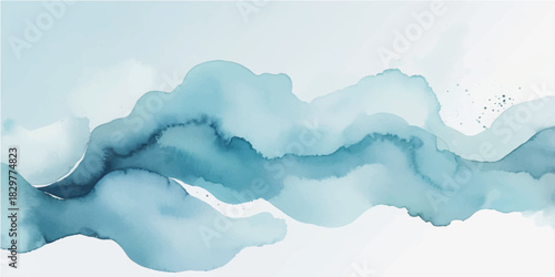 Blue sky and clouds abstract vector illustration for summer nature view wallpaper design