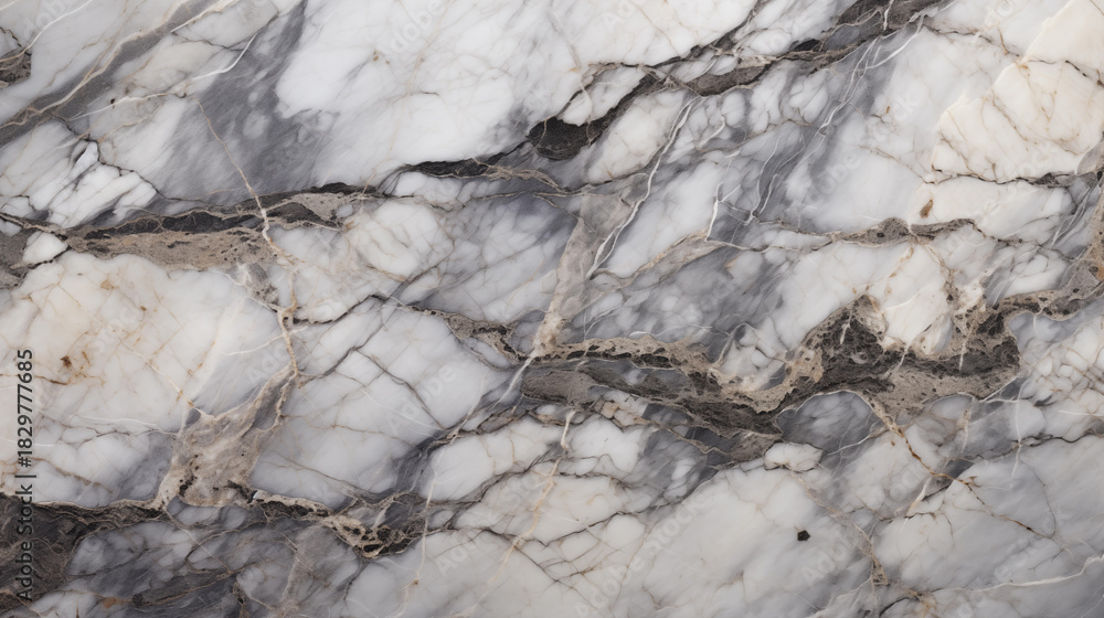 Fototapeta premium Marble Texture Background Abstract Stone Patterns Elegant Veins Natural Gray and White Tones for Countertops Flooring