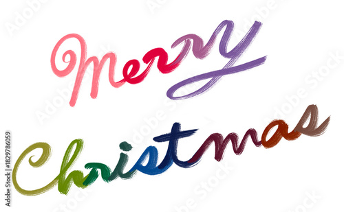 Merry Cristmas_01 手書きの筆文字