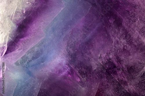 violet and blue fluorite stone texture macro