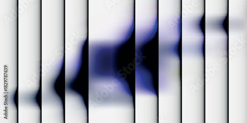 Abstract scientific background of a western blot or gel electrophoresis with purple protein bands between white columns.