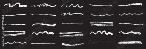 Line color pencil brush kid set. Color chalk pastel pencil underline scribble brush stroke set for kid design. Hand drawn wavy marker underline element. Vector illustration