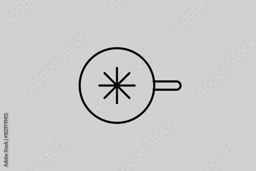  zoom illustration in line style design. Vector illustration.	