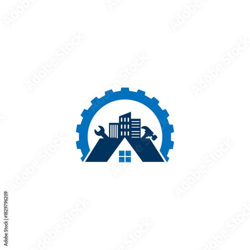Real Estate Maintenance and Engineering Vector Design