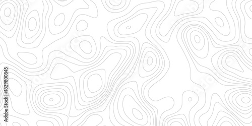 PrintTopographic map background geographic line map with elevation assignments. Modern design with White background with topographic wavy pattern design.paper texture Imitation of a geographical map s