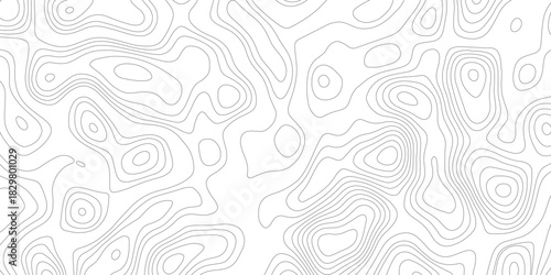 Topographic map background geographic line map with elevation assignments. Modern design with White background with topographic wavy pattern design.paper texture Imitation of a geographical map shades