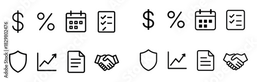 Minimalist Credit Icons