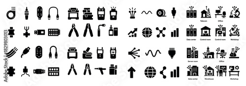 Wallpaper Mural Technology and tools icon collection Torontodigital.ca