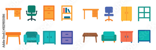 Colorful Office Icons