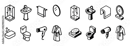 Isometric Hotel Icons