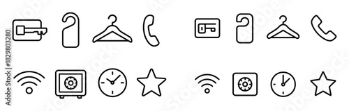Minimalist Hotel Icons