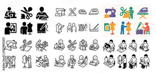 Tailoring icons and symbols collection