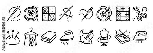 Sewing Tools Doodle Grid