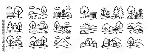 Springtime Doodle Icons