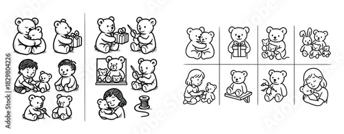 Soft Toy Icon Grid