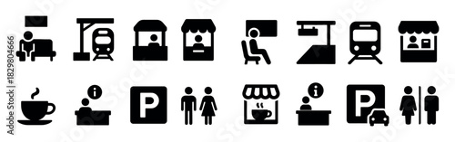 Railway Station Icons